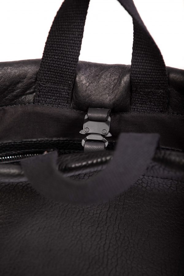 Black leather backpack – Cinzia Rossi