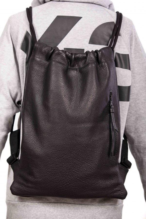 Black leather backpack – Cinzia Rossi