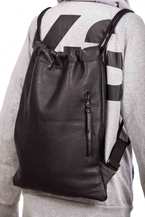 Black leather backpack – Cinzia Rossi