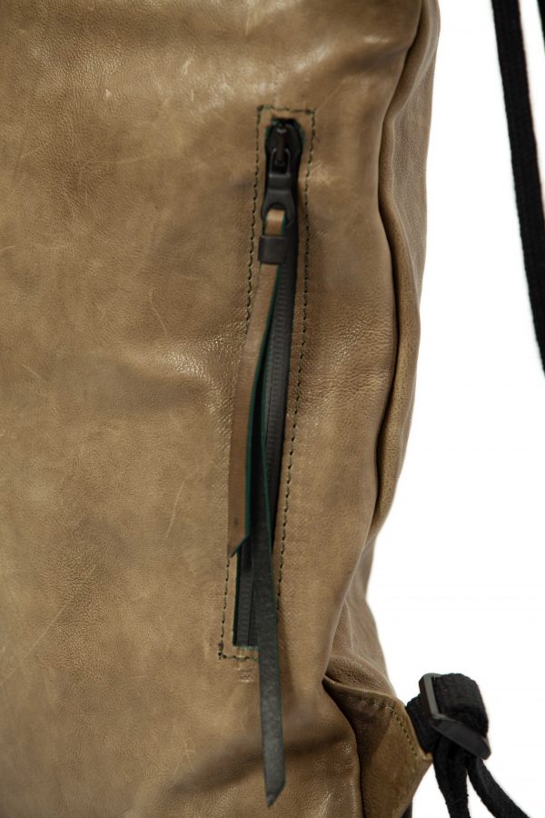 Green leather backpack - Cinzia Rossi