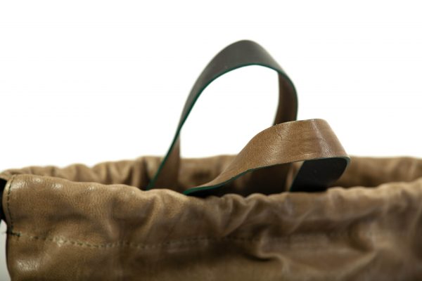 Sac à dos en cuir vert - Cinzia Rossi