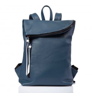 Sac à dos en cuir bleu - Cinzia Rossi