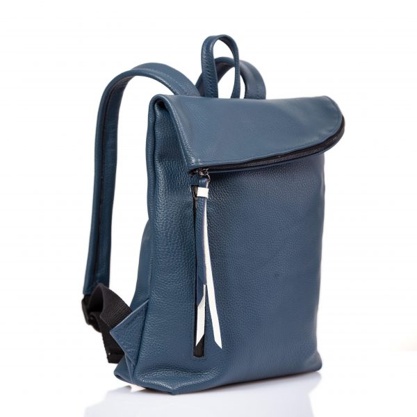 Blauer Lederrucksack - Cinzia Rossi