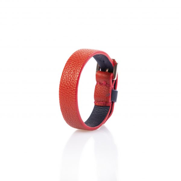 Bracciale in pelle rosso - PARTY/MONSTR