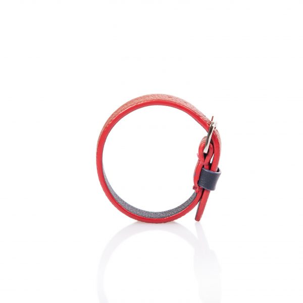 Bracciale in pelle rosso - PARTY/MONSTR