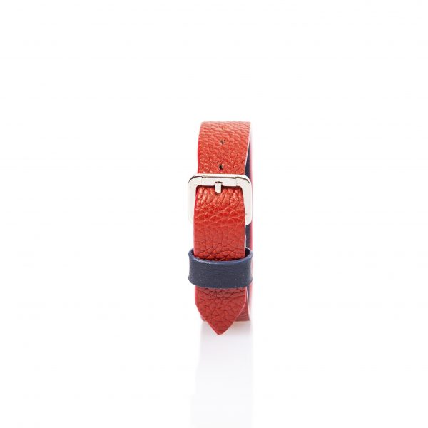 Bracciale in pelle rosso - PARTY/MONSTR