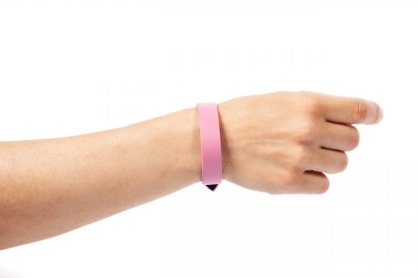 Bracciale in pelle rosa - PARTY/MONSTR