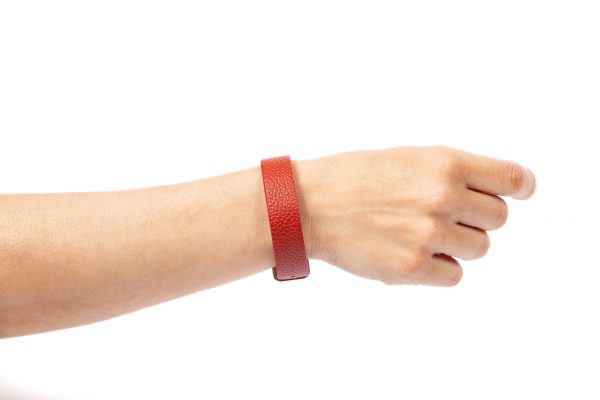 Bracelet cuir rouge - PARTY / MONSTR