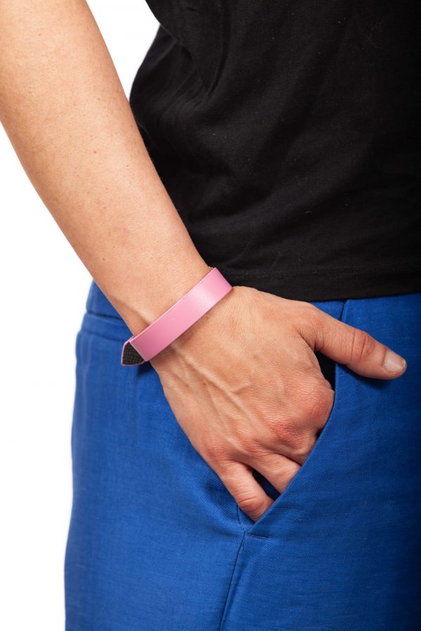 Roze leren armband - PARTY / MONSTR