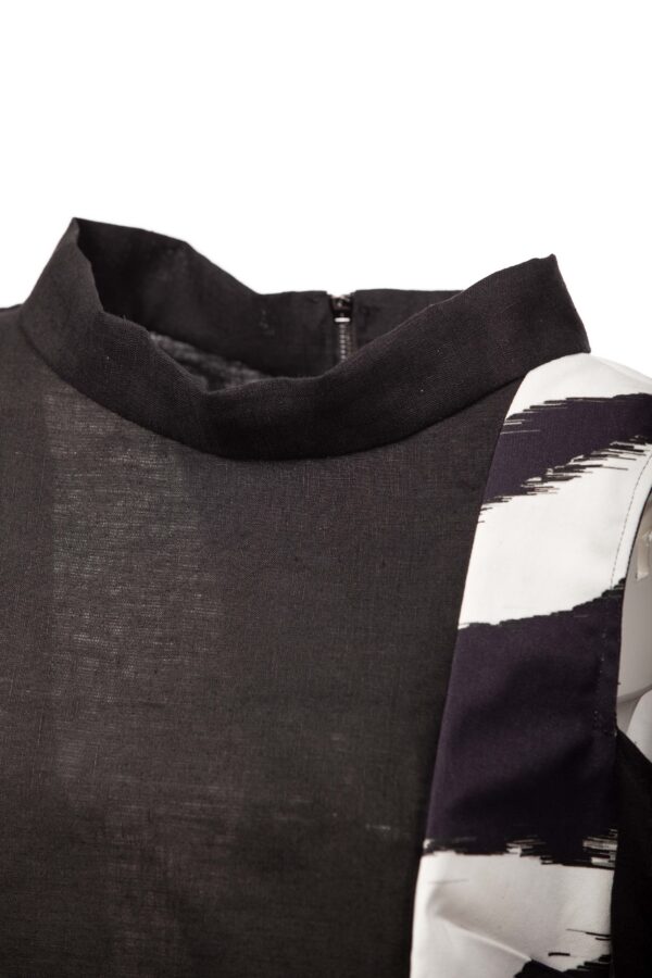 Blusa de manga larga de algodón y lino - Cinzia Rossi