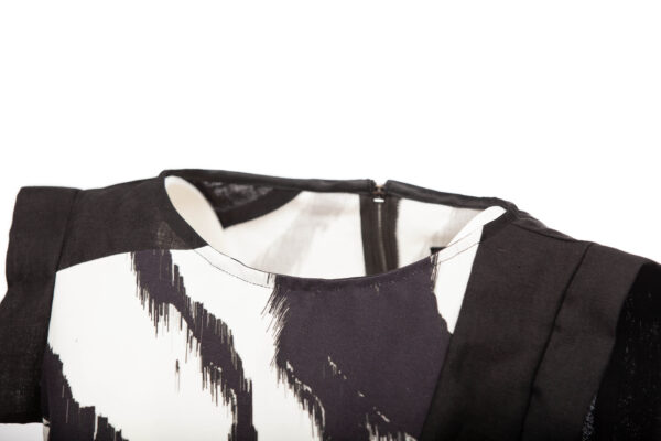 Top de algodón y lino con mangas japonesas - Cinzia Rossi